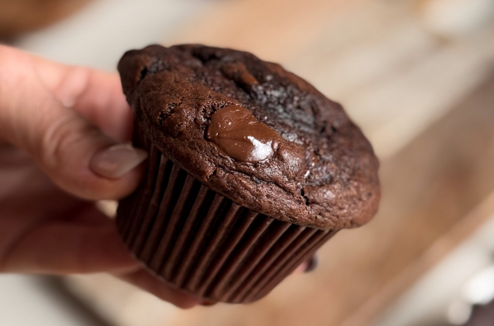 Muffiny czekoladowo-kawowe na maślance