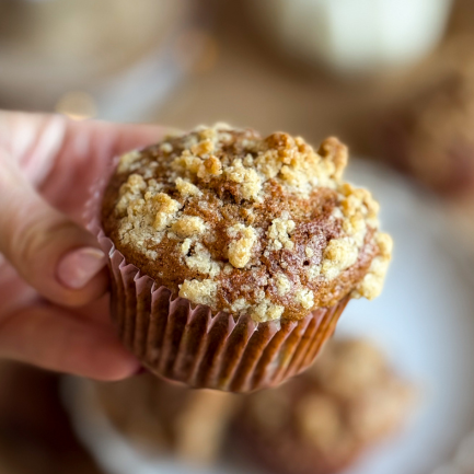 Muffinki szarlotkowe z kruszonką